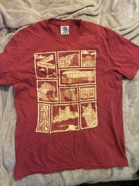 💰5/$10 Comfort Colors pink Red Short Sleeve Graphic Tee